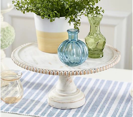 Wooden Beaded Display Stand with Pedestal by Valerie - QVC.com | QVC