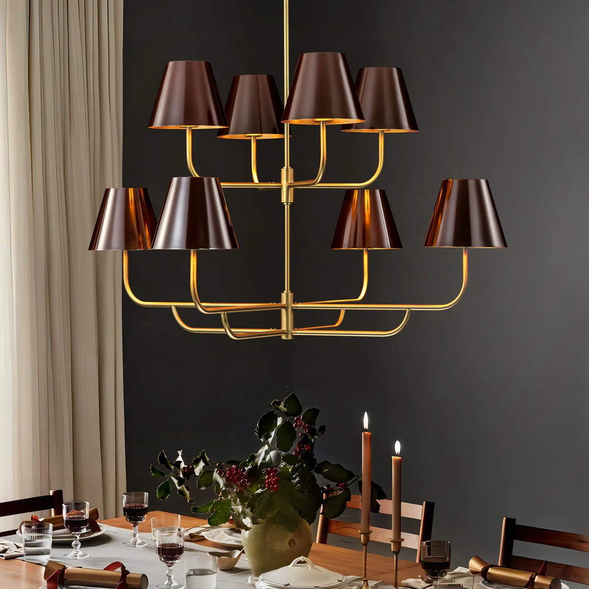 Corina 8-Light Dimmable Tiered Chandelier | Wayfair North America