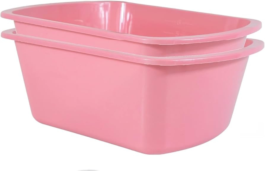Wash Basins – Rectangular Plastic Hospital Bedside Soaking Tub - Small 7 Qt Graduated Bucket - ... | Amazon (US)