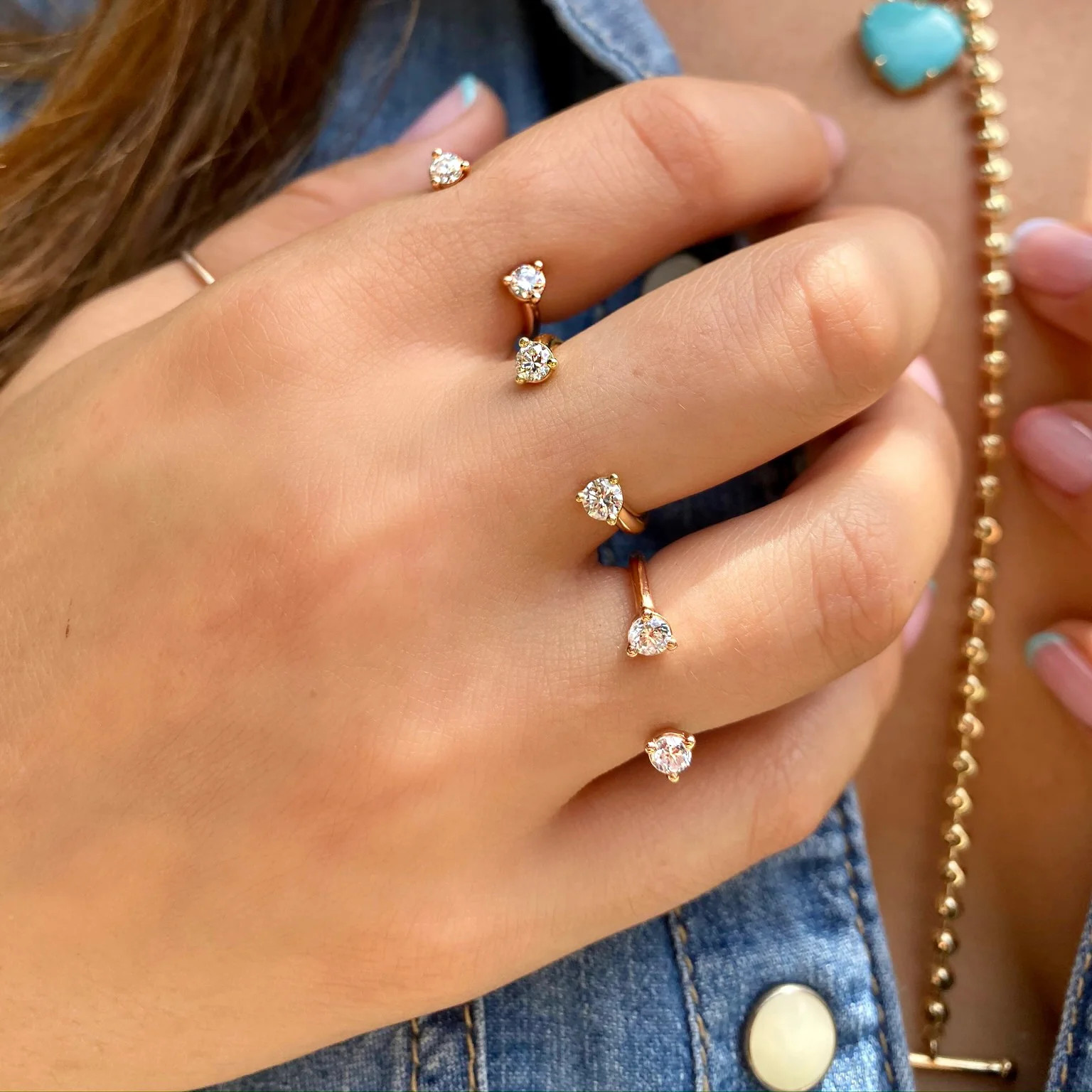 Floating Diamond Ring | Shylee Rose Jewelry