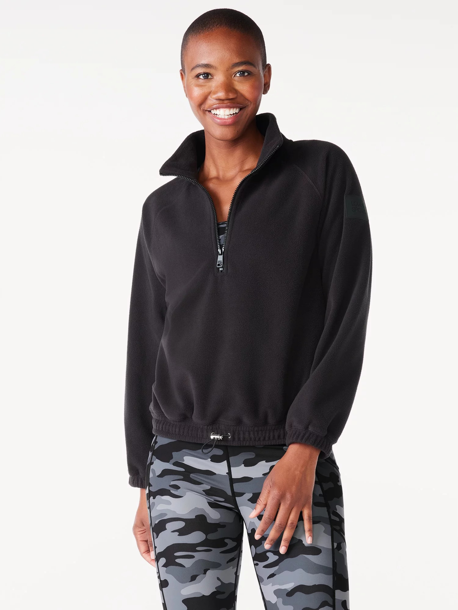 Love & Sports Women's Quarter Zip Fleece Pullover, Sizes XS-XXXL | Walmart (US)