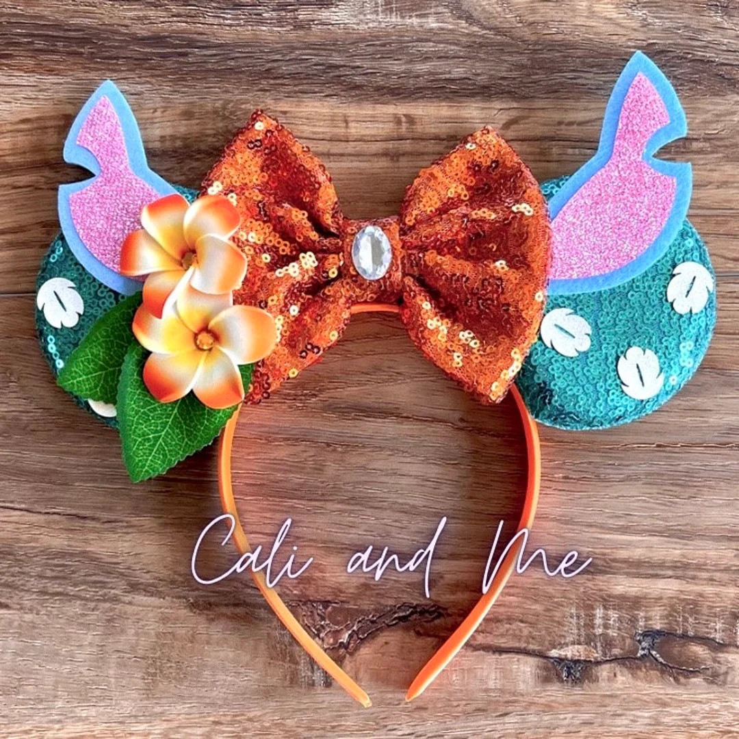 Stitch Ears, Stitch Minnie Ears, Stitch Mickey Mouse Ears, Minnie Ear, Mickey Ears, Minnie Mouse ... | Etsy (US)