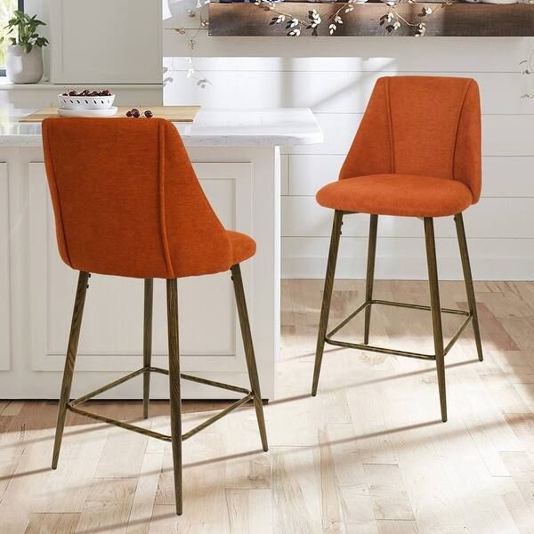 Chole Exra High Back 26" Counter Stool, Set of 2 - TERRA | Bed Bath & Beyond