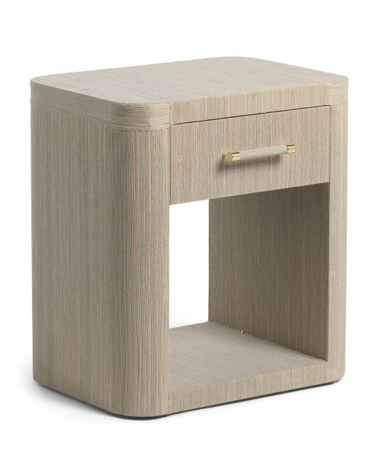 22x16x24 1 Drawer Raffia Side Table | TJ Maxx