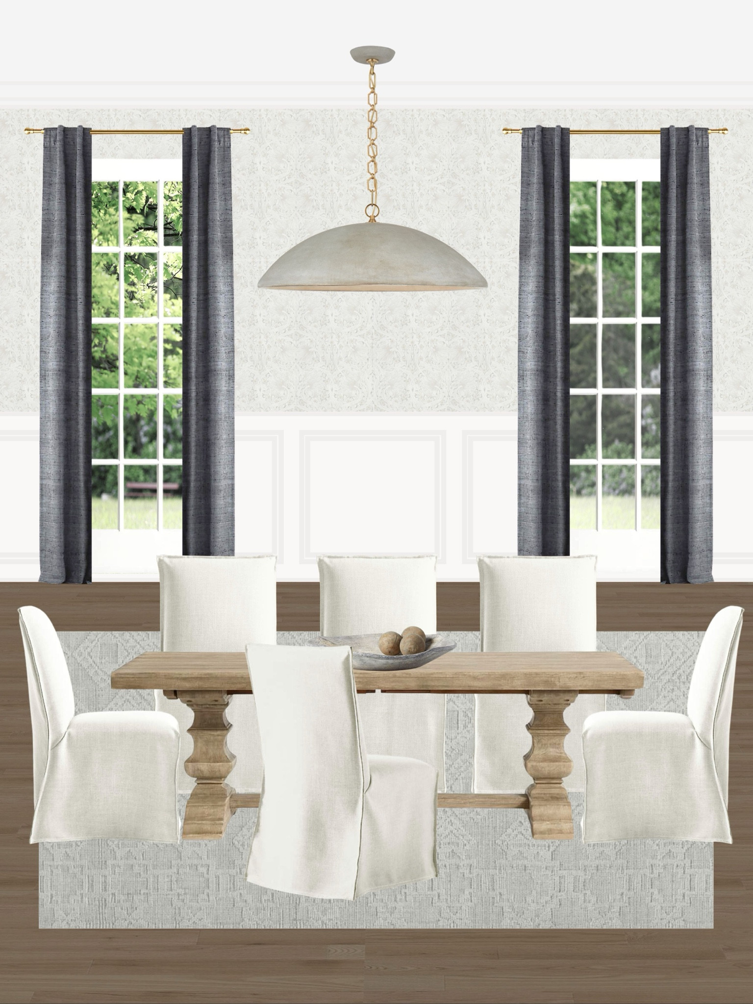 Neutral Dining Room Design