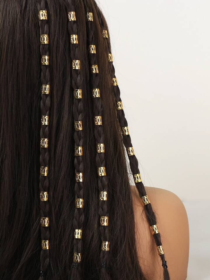 40pcs Hollow Out Hair Ring Boho | SHEIN