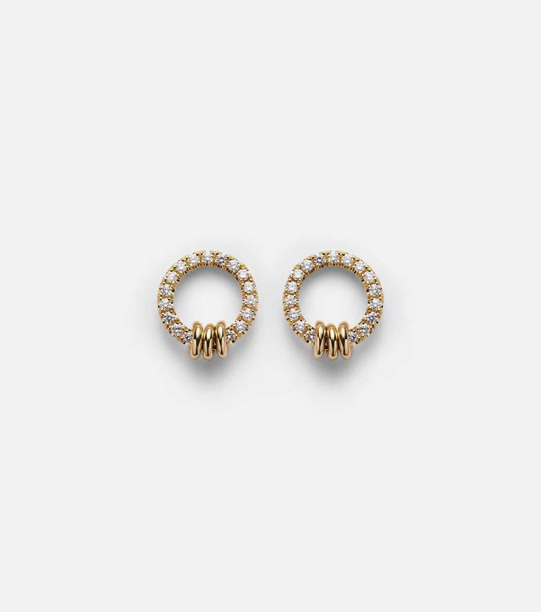 Sidra 18kt gold earrings with diamonds | Mytheresa (US/CA)