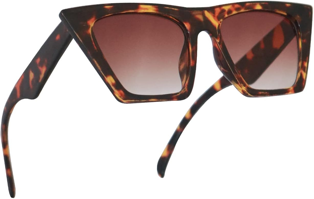 EASYHAUTE Square Cat Eye Sunglasses for Women - Trendy Vintage Style Shades with UV400 Protection... | Amazon (US)