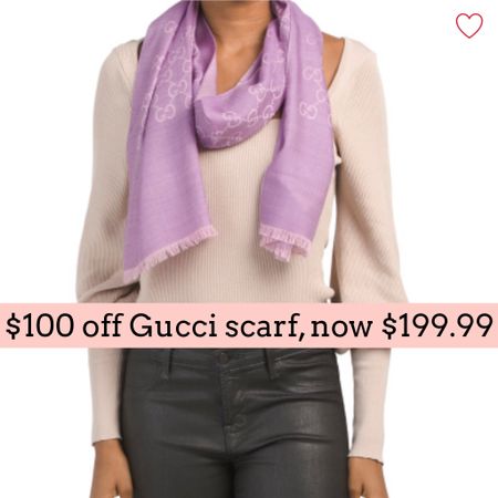 Gucci scarf 

#LTKGiftGuide #LTKsalealert #LTKworkwear