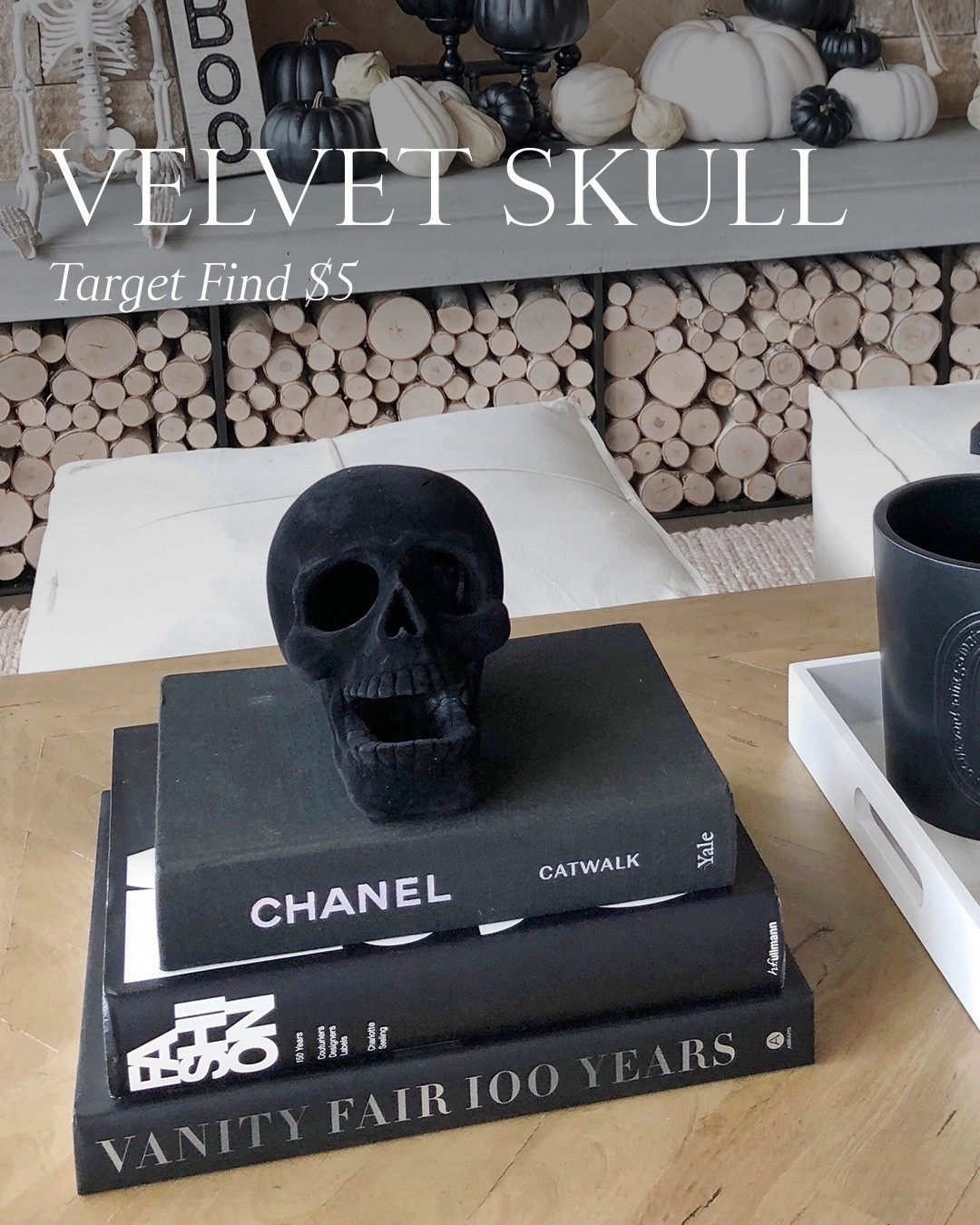 $5 velvet skull from Target!!

Halloween decor 
Home 

#LTKHome #LTKHalloween