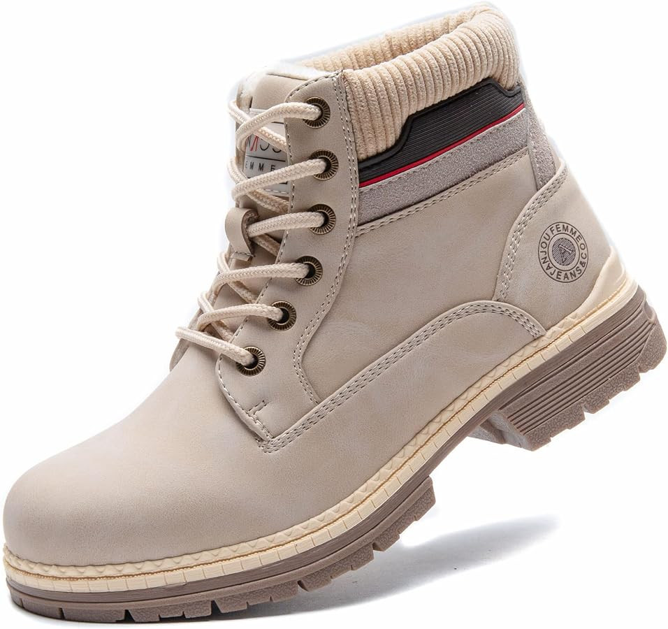 ANJOUFEMME Outdoor Hiking Boots for Women Waterproof - Womens Ankle Boots Lightweight Snow Winter... | Amazon (US)