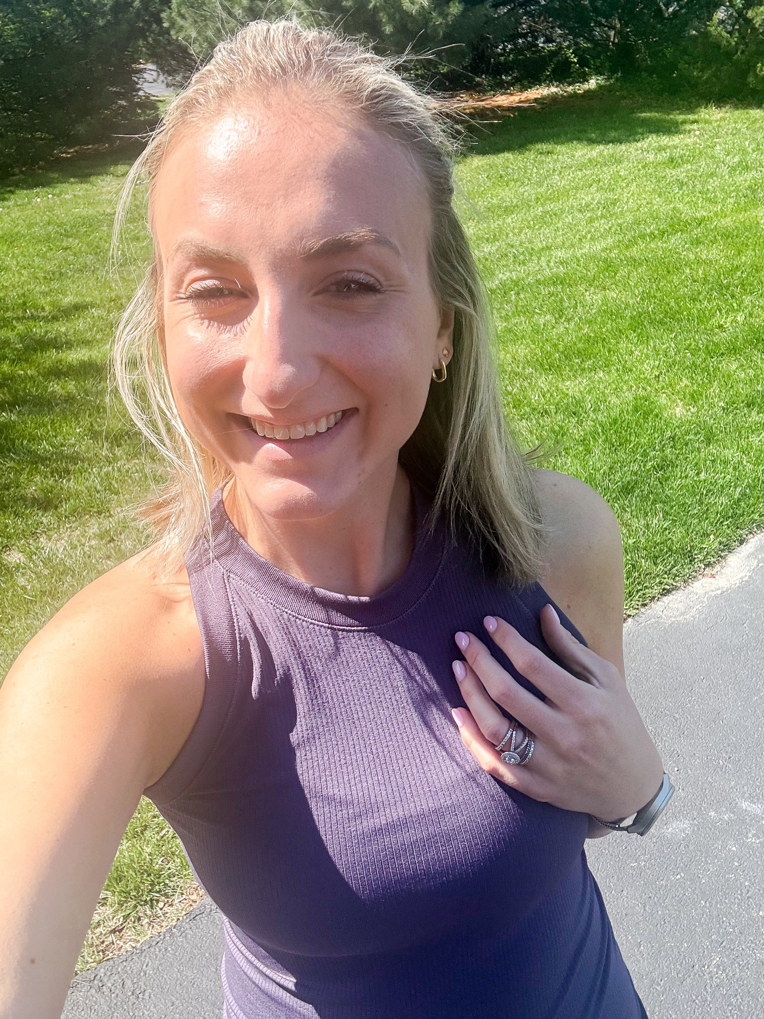 A solid racer back tank option! There are lots of colors on sale! That’s why I got the purple, it was on sale and I wanted to try out the tank! 

I’m wearing a size small! 

#LTKfitness #LTKsalealert #LTKstyletip