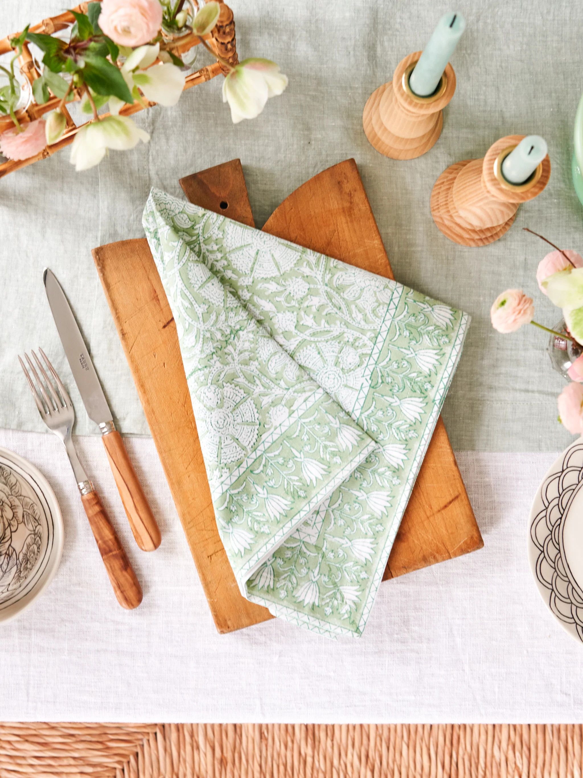 Kim Seybert Provence Mint Napkin Set | Weston Table