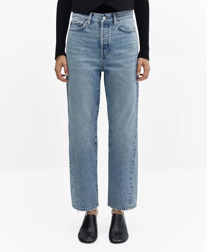Women's Forward Seams Straight Jeans | Macy's