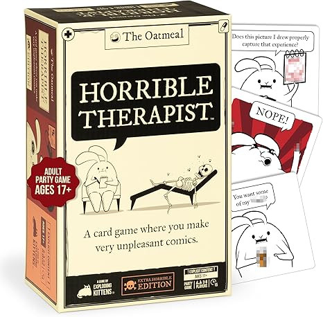 Horrible Therapist: Extra Horrible Edition by Exploding Kittens - A Card Game for 3-8 Players, Ag... | Amazon (US)