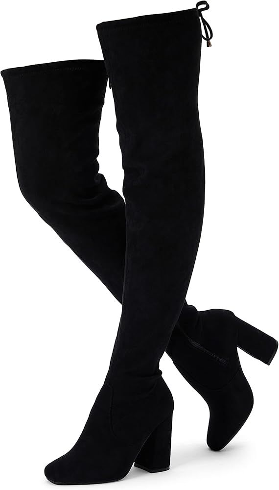 VEPOSE Women's 995 Fall Over The Knee High Stylish Long 3.6Inch Block Heel Boots | Amazon (US)