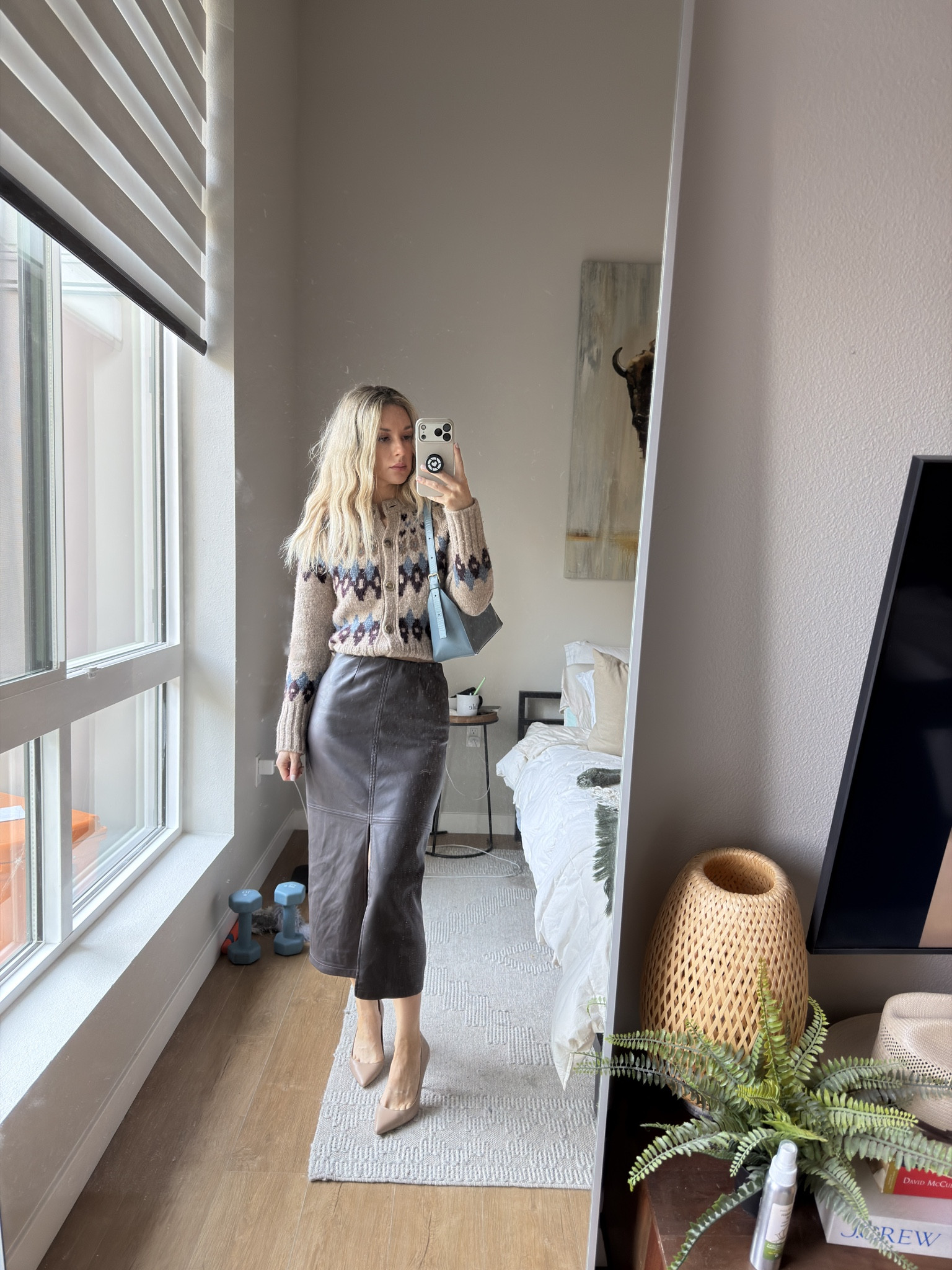 Elevated everyday outfit 🤎

Styling a faux leather midi skirt with a fair isle cardigan sweater for the perfect mix of structured + cozy. This is such an easy way to dress up a knit for work, meetings, or a chic lunch date.

If you’re searching for:
• leather midi skirt outfit
• fair isle sweater outfit
• winter to spring transition looks
• business casual skirt ideas
• elevated neutral outfits

This combo is timeless and flattering.

#LTKootd #leathermidiskirt #fairislesweater #businesscasualstyle #elevatedbasics


#LTKootd