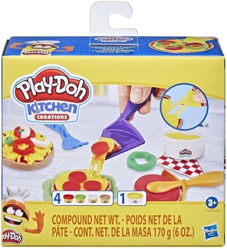 Play-Doh Kitchen Creations- Cheesy Pizza Playset for Kids 3 Years and Up, Non-Toxic | Amazon (US)