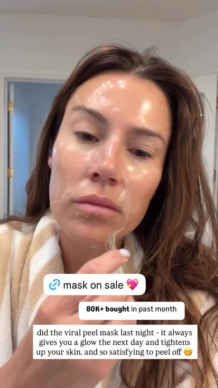 did the viral peel mask last night - it always gives you a glow the next day and tightens up your skin. and so satisfying to peel off 🤭 @amazon

Amazon sale, Amazon big sale, Amazon beauty, skincare routine 

#LTKselfcare #LTKSaleAlert #LTKOver40