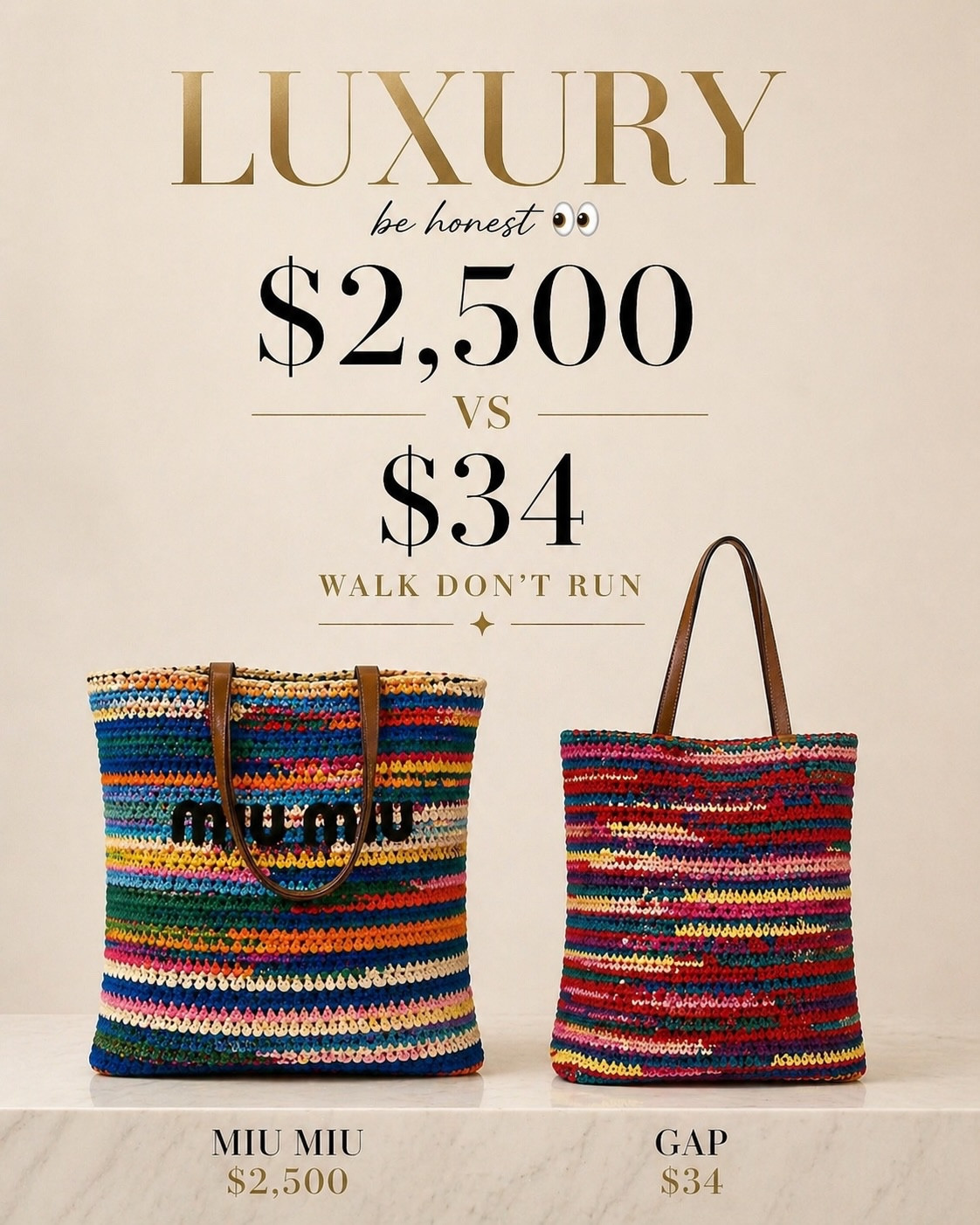 I LOVE a good designer bag 😭 but every bag doesn’t have to be $2,500…

I actually bought this one full price for $69.99 & it’s on sale TODAY for $34 👀

i have it, i wear it, i throw everything in it (mom life 😭) & it does exactly what i need it to do

plus it’s such a cute spring/summer vibe… like this is the bag you grab everyday ☀️

i linked the exact one i have in my LTK before it sells out 🤍

 🛍️ LTK linked in story & bio