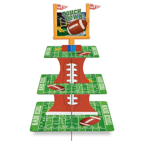 Gatherfun Football Touchdown Cupcake Stand - for Football Theme Birthday & Tailgate Party, Football Party Decorations | Amazon (US)