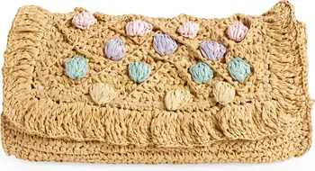 Mini Cheri Straw Clutch | Nordstrom