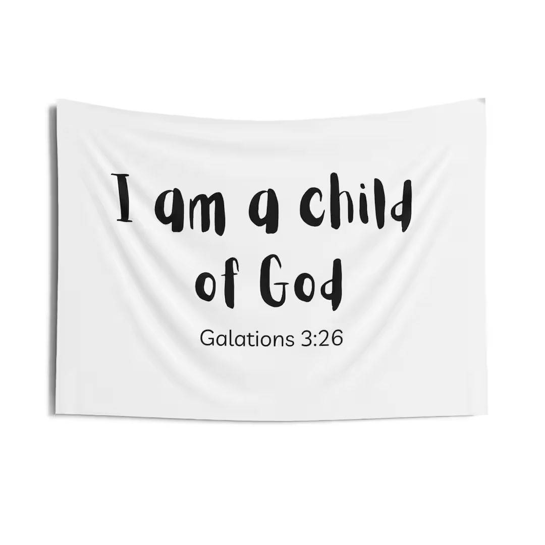 I Am a Child of God Indoor Wall Tapestry - Etsy | Etsy (US)