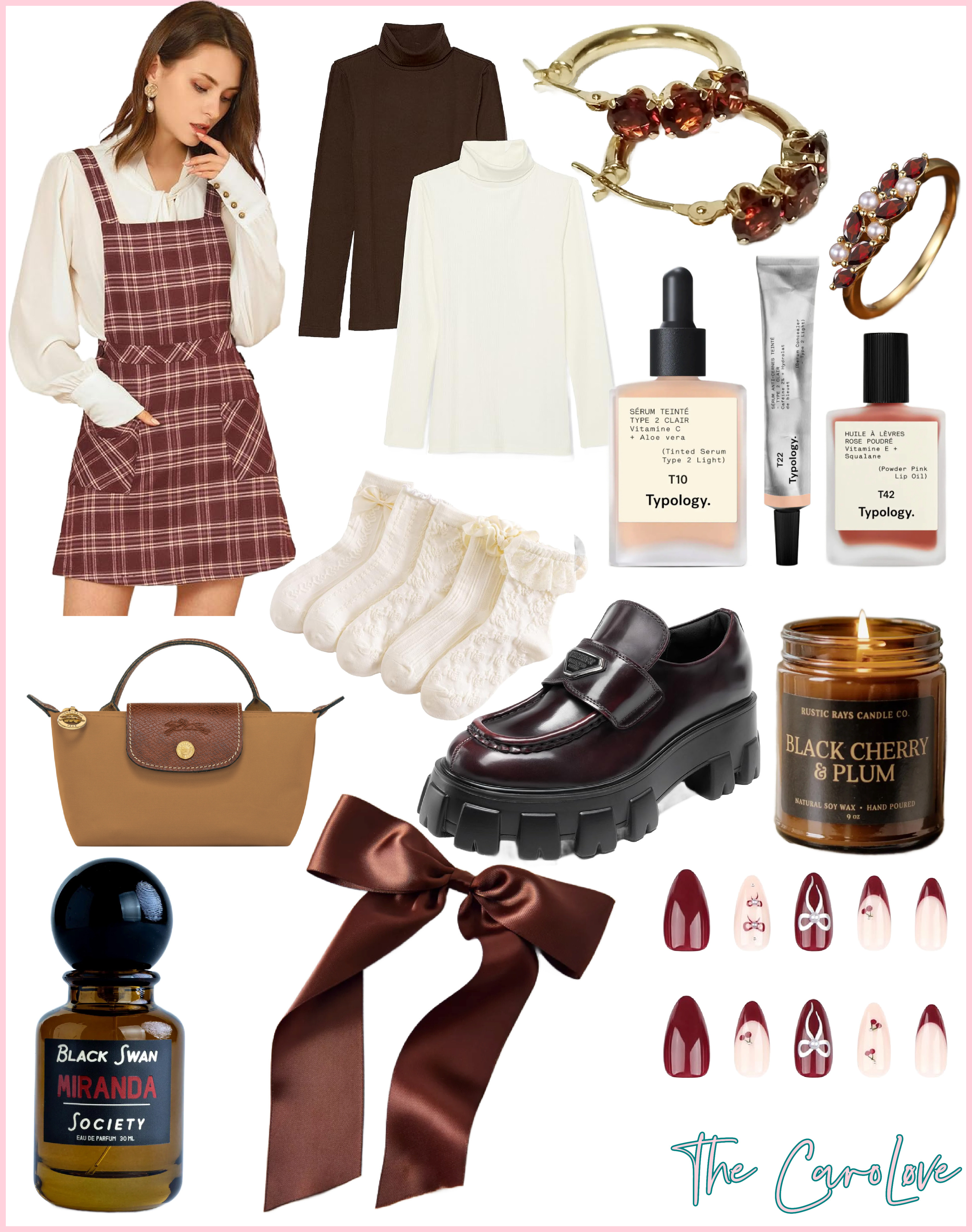🍂 Fall layers, but make them chic. Starting with the ultimate foundation piece—the A-Line Pinafore Overall Dress. Paired with a ribbed turtleneck, lace socks + chunky loafers, and finished with timeless accessories (think Le Pliage, garnet jewelry, and a satin hair bow). Add a cozy fragrance + candle and you’ve got your signature fall vibe. ✨

#fallfashion #ltkstyle #pinaforedress #ootdfall #falllayers #ltkfall 

 #LTKSeasonal #LTKStyleTip #LTKItBag