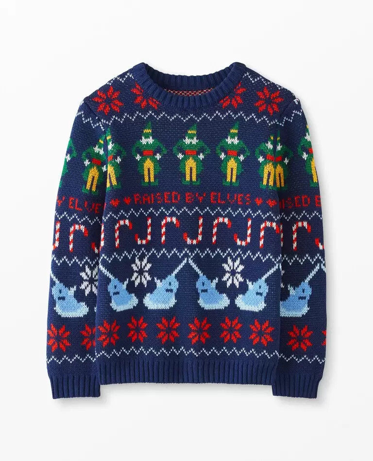 Warner Bros™ Elf Fair Isle Sweater In Cotton Jersey | Hanna Andersson