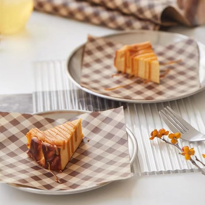 100Pcs Wax Paper Sheets for Food, Basket Liners Food Picnic Paper Sheets Greaseproof Deli Wrappin... | Amazon (US)