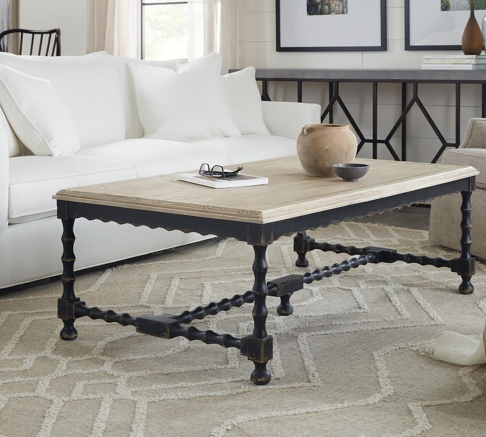 Stelio 54" Rectangular Coffee Table | Pottery Barn (US)