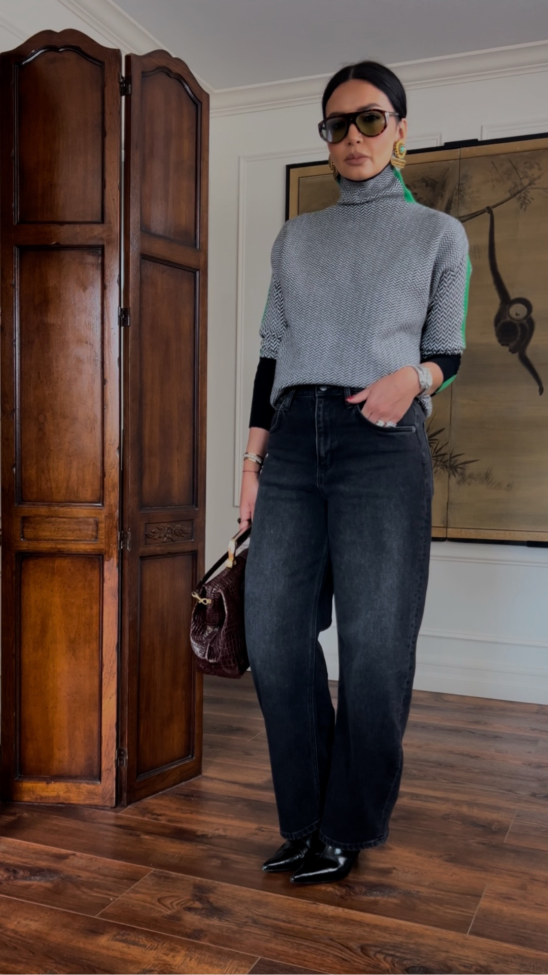 Wearing jeans in my true size. Perfect to wear with flats btw. Couldn’t link the top here but check my shopmy.
I’m 5’7” for reference!