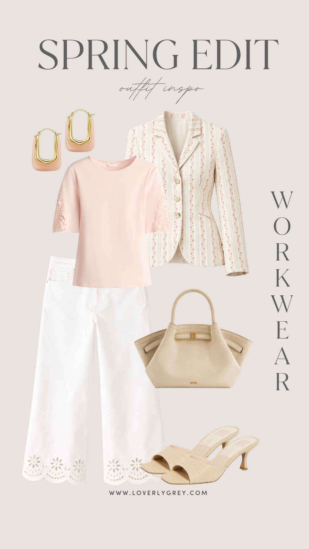 Soft + polished for spring workwear 💐 This blush and ivory look feels feminine, tailored, and perfect for office days that turn into evening plans. The floral blazer adds just enough interest while keeping everything classic and elevated. 

Loverly Grey, affordable spring wardrobe finds, women outfit inspo, spring workwear, business casual outfit, blush outfit, neutral work outfit, office outfit ideas, chic spring style
 

 #LTKootd #LTKSeasonal #LTKWorkwear