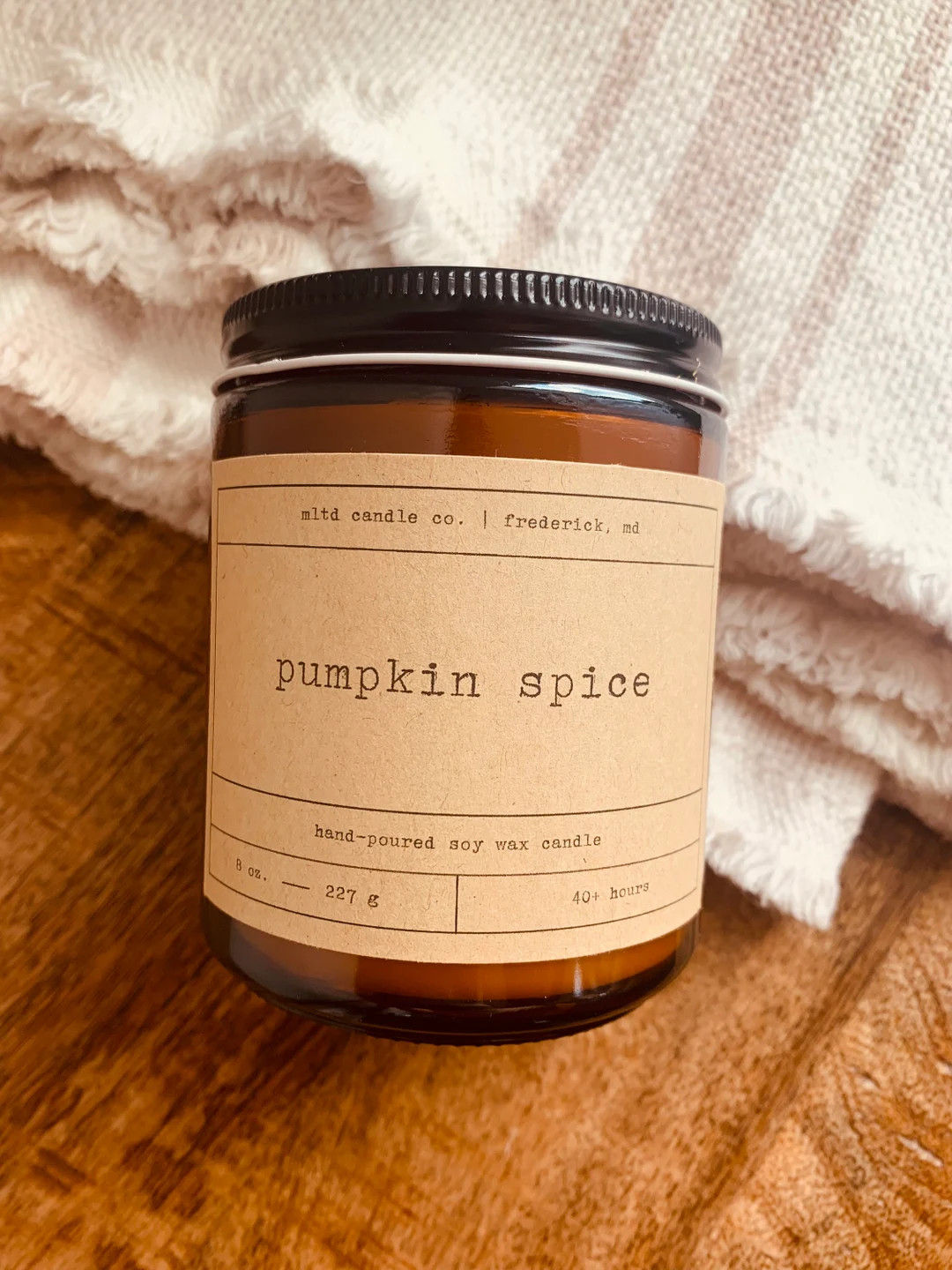 Pumpkin Spice Soy Wax Candle  Hand-poured  Small Batches  - Etsy | Etsy (US)