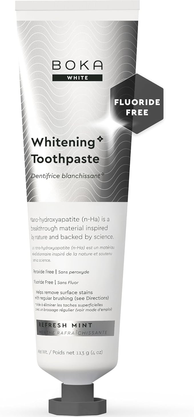 Boka Fluoride Free Toothpaste, Nano Hydroxyapatite Toothpaste, Appropriate for Sensitive Teeth, f... | Amazon (US)