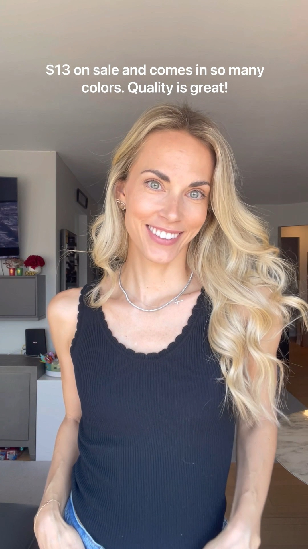 Best quality tank to layer with any outfit or beautiful on by itself. Comes in 20 colors! Last chance to buy it for under $15! Wearing a size small. Also comes in a long sleeve version! 

Jeans 40% off today only! Wearing size 25. High waisted, super flattering and comes in three different inseam lengths. My absolute go-to pair of jeans! 

#LTKSaleAlert #LTKmomlife #LTKCyberWeek