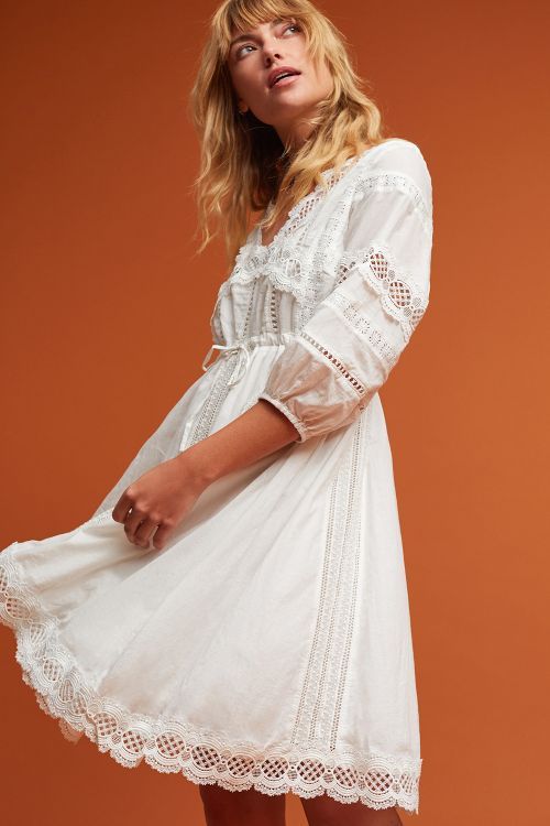 Gustavia Prairie Dress, White | Anthropologie (UK)