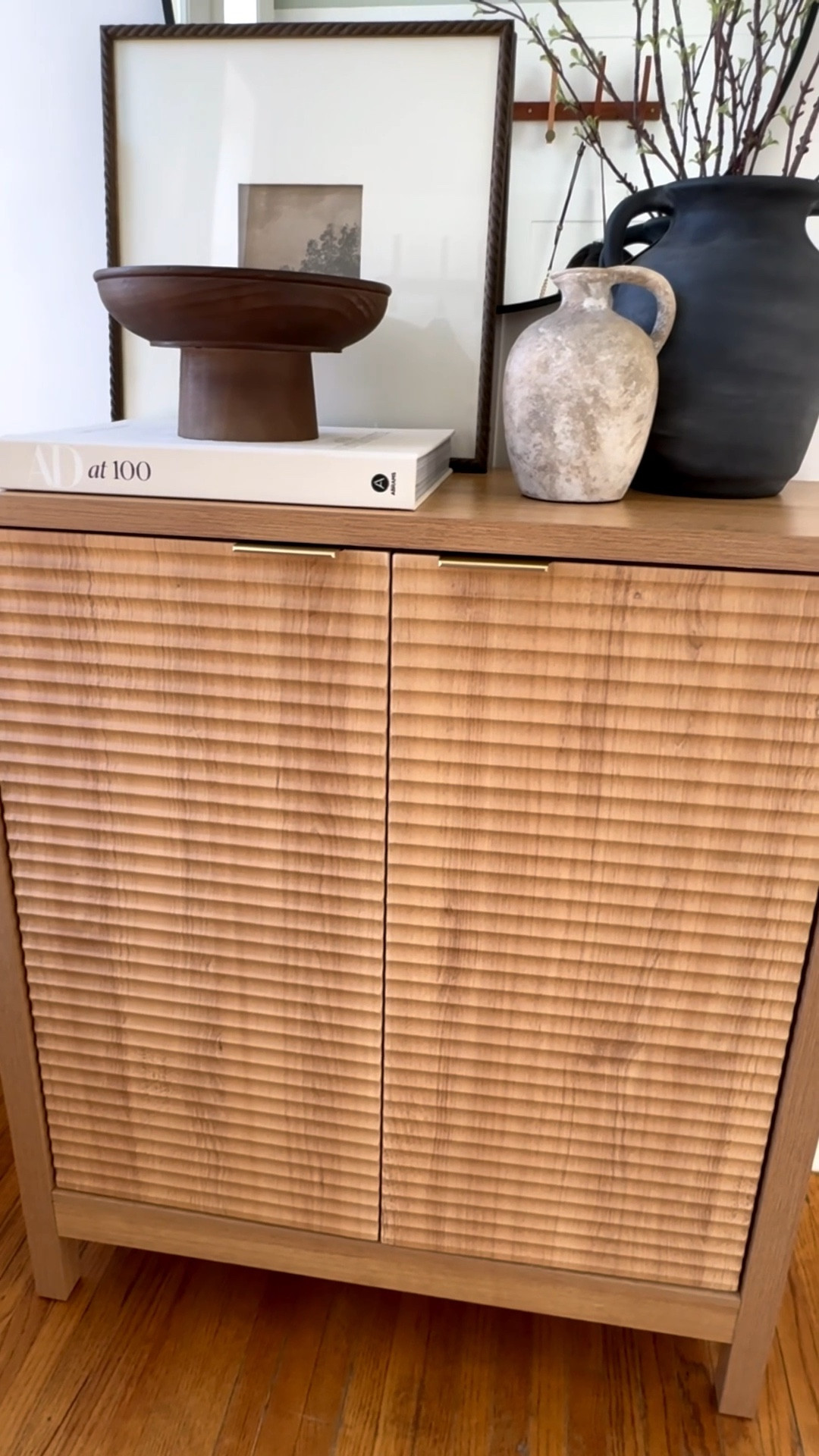 This shoe cabinet is the perfect solution for small spaces where you need hidden storage but still want that stylish look.

Branch is from Hobby Lobby and I used only one 
SKU#6649131

Amazon finds | Shoe storage | Shoe cabinet | Entryway | Home decor | Cabinet Styling | Console 

#LTKValentine #LTKvlog #LTKHome