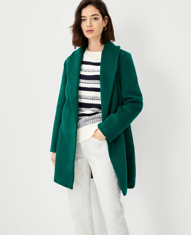 Shawl Collar Belted Coat | Ann Taylor (US)