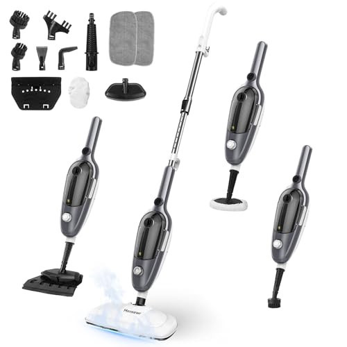 Steam Mop - All-in-one Powerful Handheld Steam Cleaner Detachable Floor Steamer with 11 Accessories, MultiPurpose Steamer for Hardwood Floors, Clothes,Windows,Tiles,Carpet, Whole Home Use,Grey | Amazon (US)