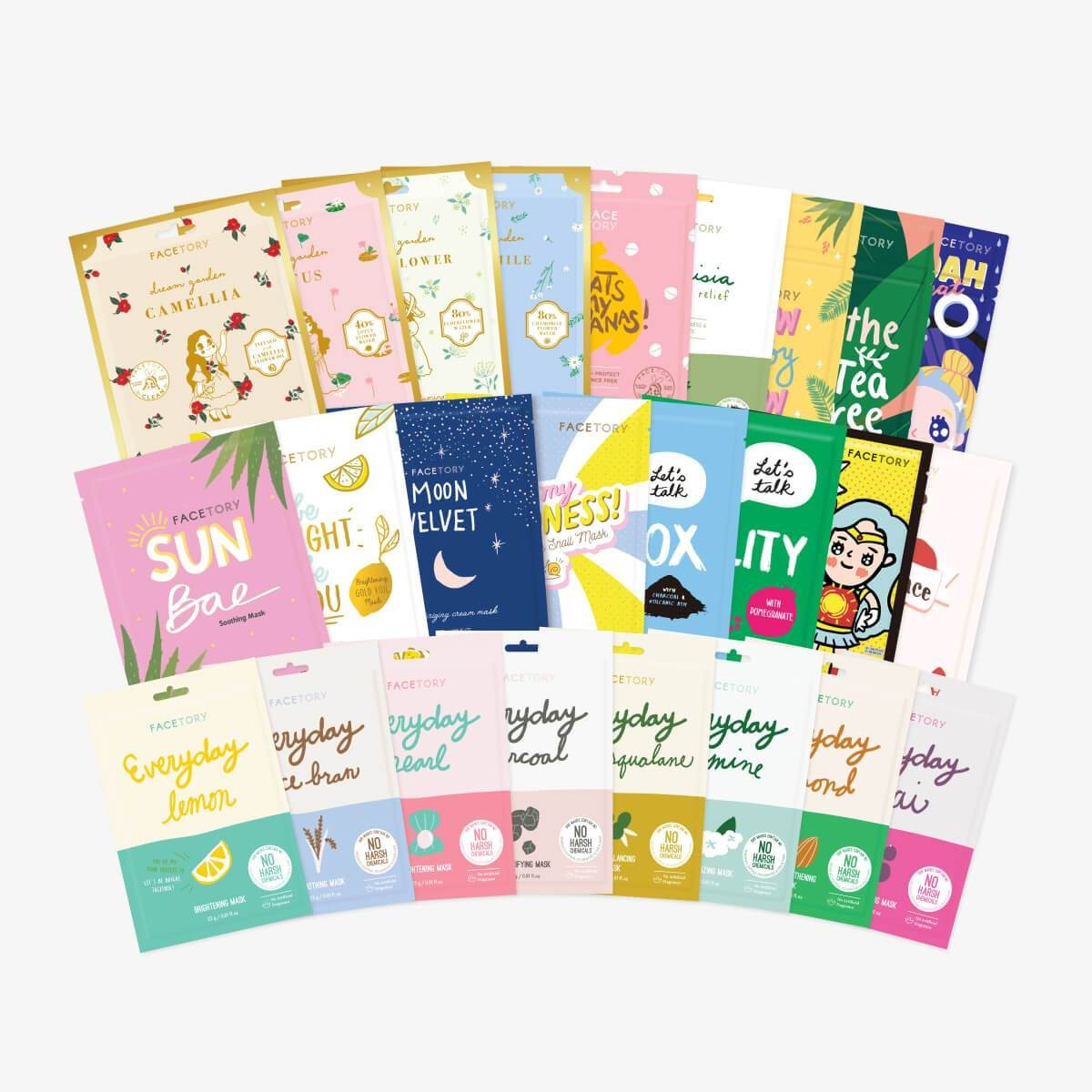 FaceTory Sheet Mask Collections (Value $50+) | FaceTory