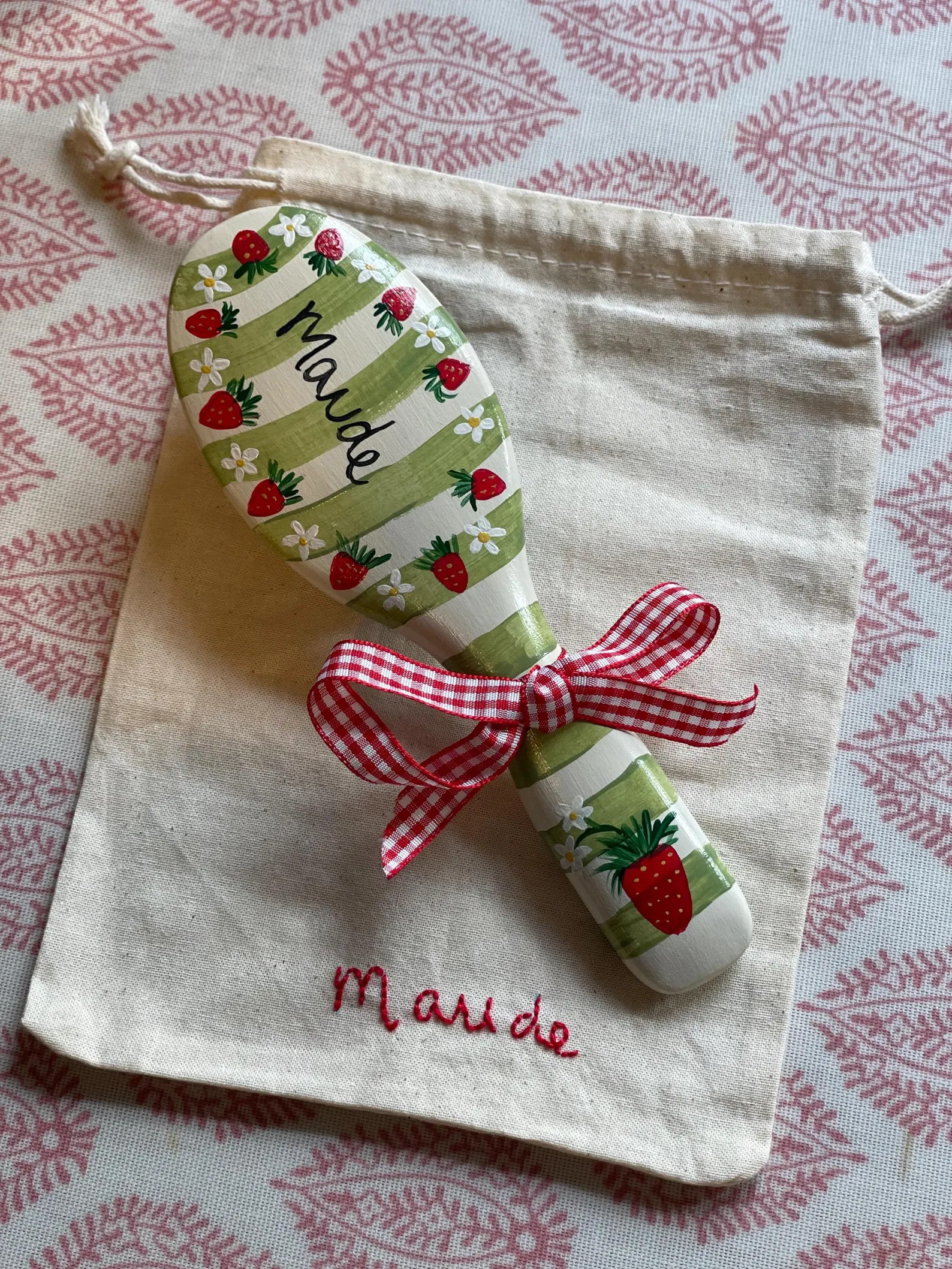 Personalised Children’s hairbrush | Hand-painted brush with name | personalised baby hairbrush ... | Etsy (US)