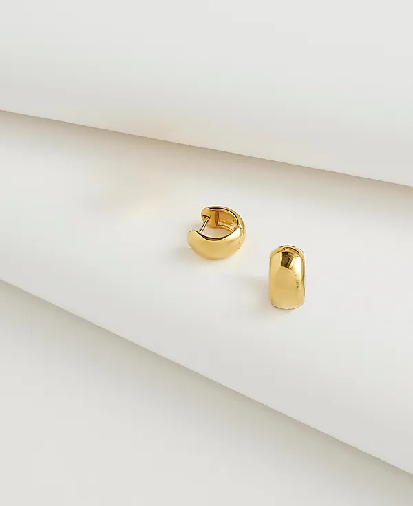 Demi-Fine Chunky Huggie Hoop Earrings | Madewell | Madewell