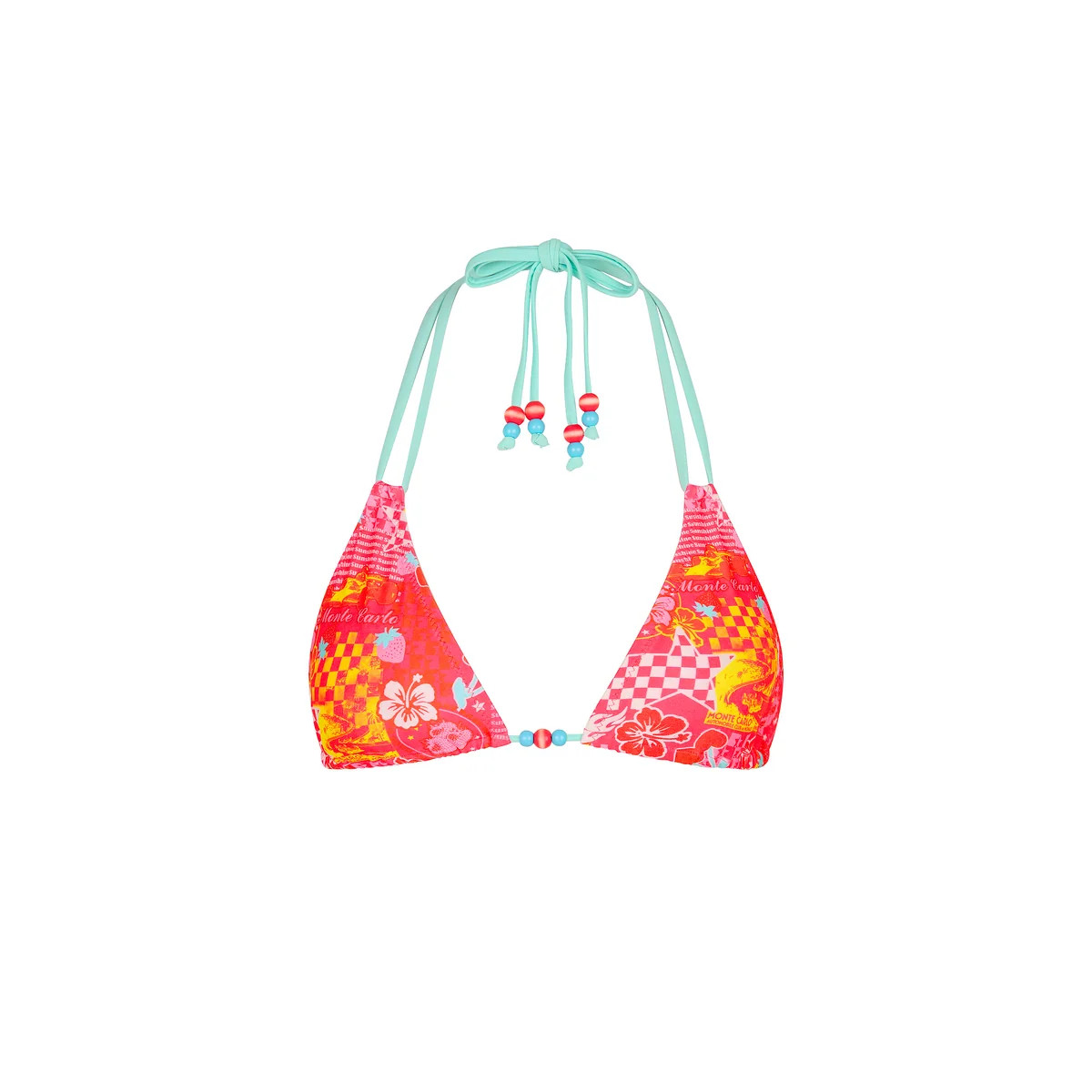 Halter Bralette Bikini Top - Pitstop Paradise | Kulani Kinis US