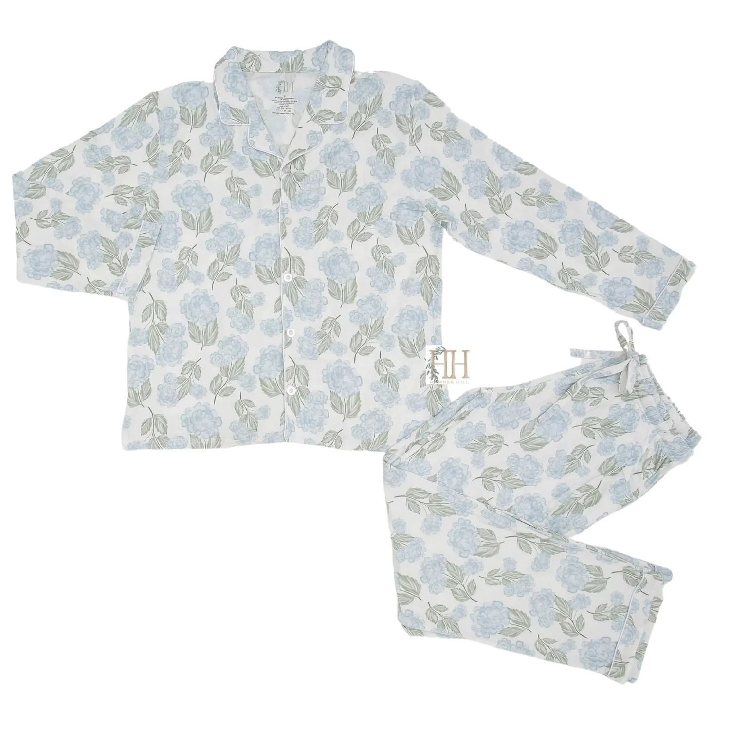 Womens Garden Party Button Down Loungewear Set | Hamner Hill