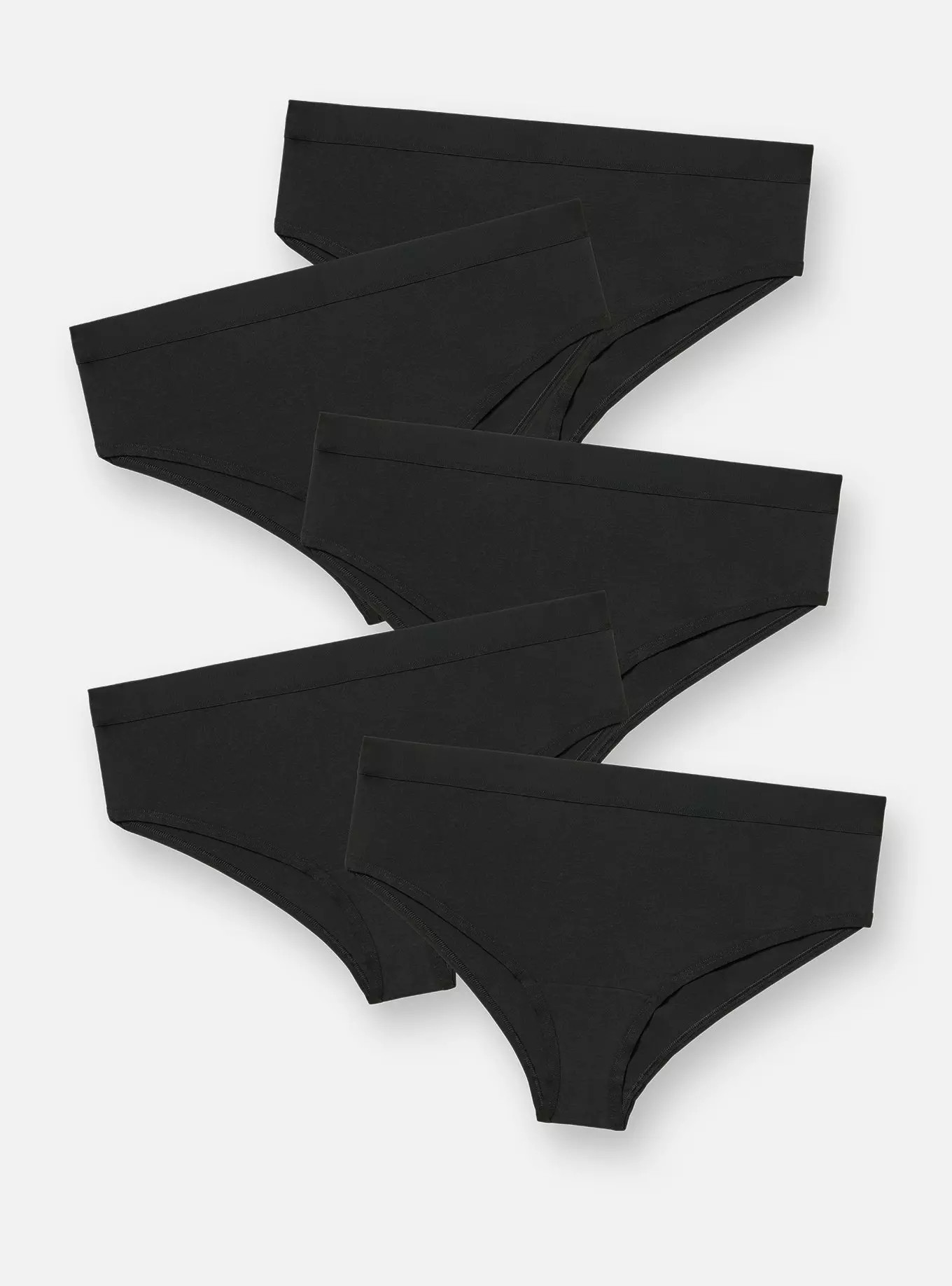 5-Pack Cotton Mid-Rise Cheeky Panty | Torrid (US & Canada)