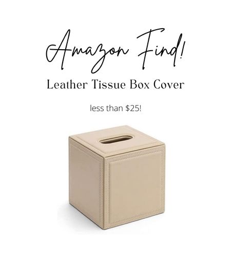 Amazon find, leather tissue box cover 

#LTKhome