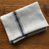 Grain Sack Black Stripe Kitchen Towel Tea Bar Hand Towels | Etsy (US)