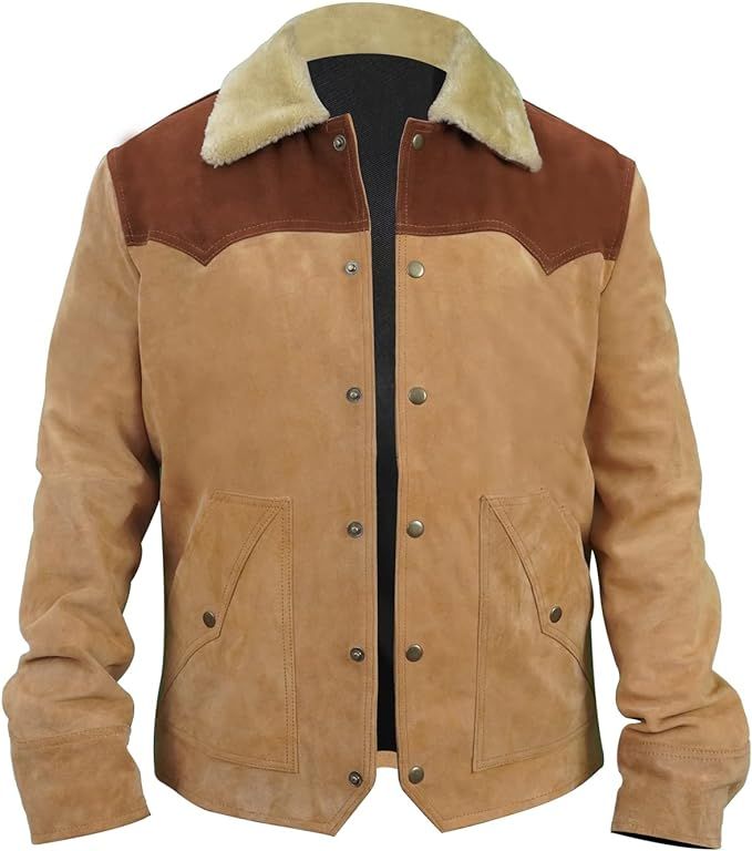 Mens Casual John Dutton Vest Jacket - Tv Series Kevin Costner Bomber Outerwear Collection | Amazon (US)