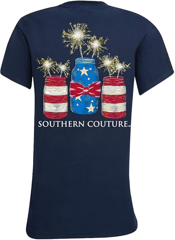 SC Classic Mason Jar Sparklers Womens Classic Fit T-Shirt - Navy | Amazon (US)